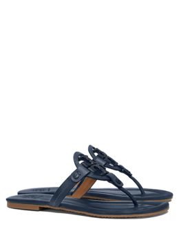 Tory Burch Private Sale Tory Burch MILLER SANDAL LEATHER Bright Navy candace rose anderson