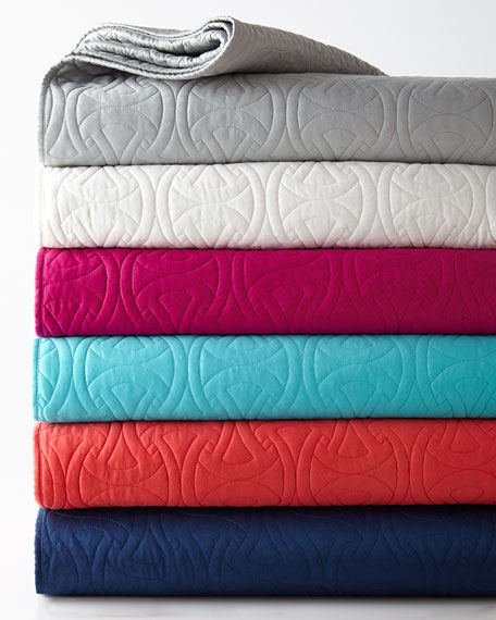Trina Turk Twin Santorini Quilt Turquoise Coral Indigo Fuchsia Horchow flash sale candace rose
