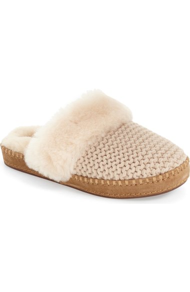 UGG 'Aira' Knit Scuff Slipper (Women) Cream Knit nordstrom anniversary sale women's fashion under $100