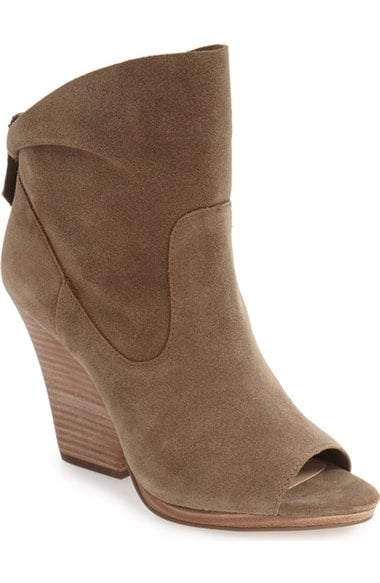 lucky open toe booties