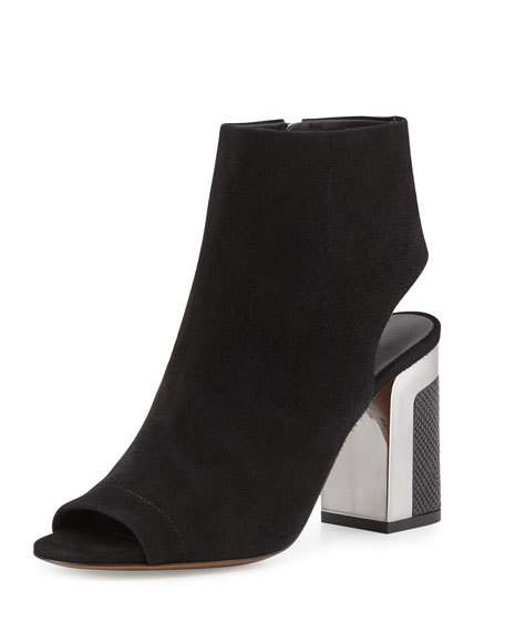 candace rose Vince Fenmore Peep-Toe Bootie Black neiman marcus candie anderson