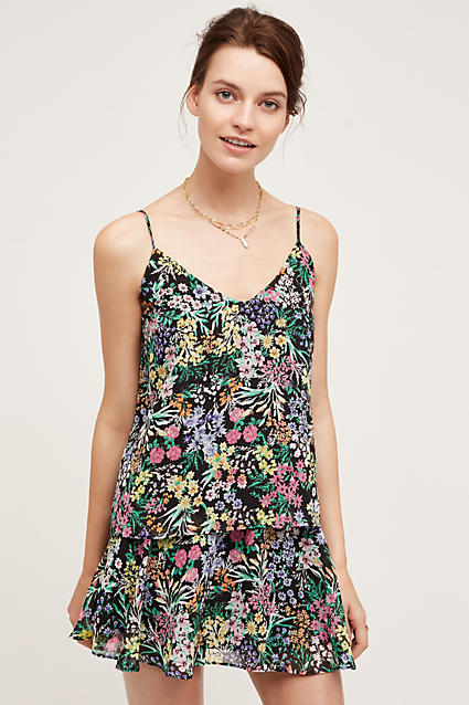Yumi Kim Prairie Rose Floral Print Dress Black Motif floral print dresses candace rose 