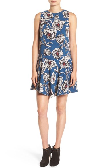 cooper & ella 'Haley' Floral Print Dress Winter Floral Print nordstrom floral print dresses candace rose