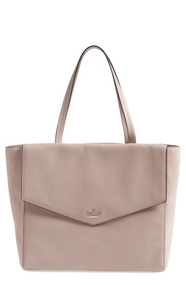 kate spade new york 'spencer court - archie' leather tote (Nordstrom Exclusive) Dark Mousse Frosting Nordstrom anniversary sale women's handbags under $500