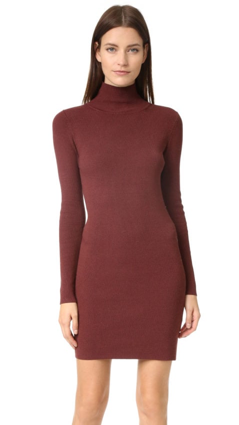 525 America Ribbed Turtleneck Dress Root Beer sweater dresses fall 2016