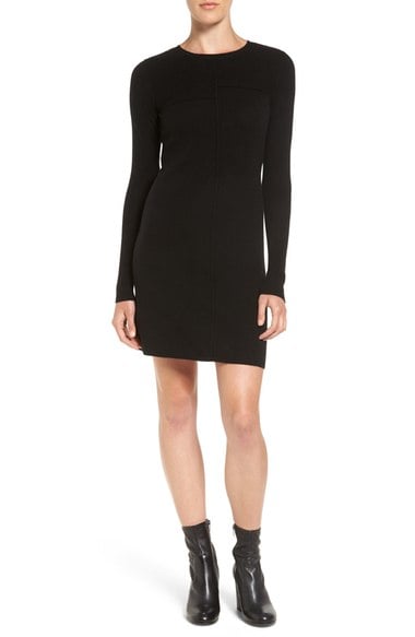 AG 'Brogan' Merino Wool & Cashmere Sweater Dress True Black sweater dresses fall 2016