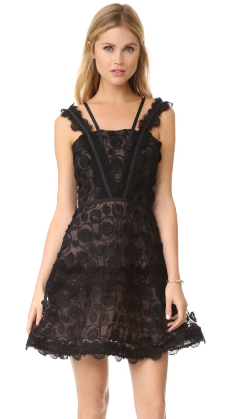 Alexis Mindy Dress Black Floral Lace lace dresses fall wedding guest season