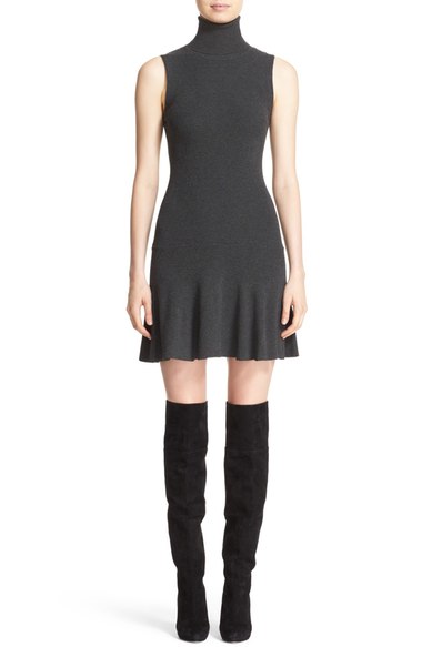 Alice + Olivia 'Greta' Drop Waist Sweater Dress Charcoal sweater dresses fall summer 2016