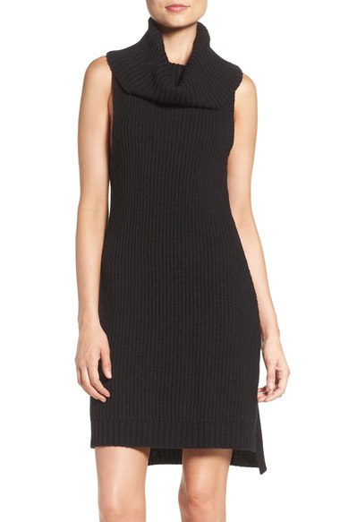 BB Dakota 'Marisa' Cowl Neck Sweater Dress Black sweater dresses fall 2016