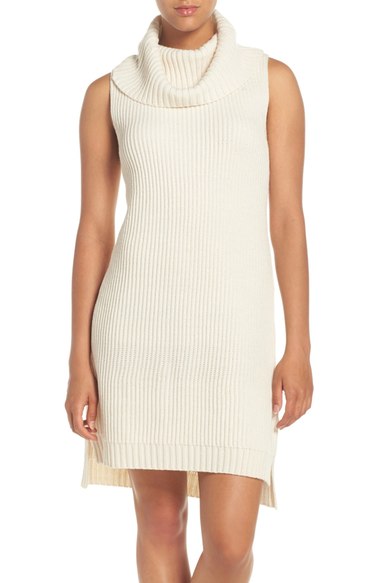 BB Dakota 'Marisa' Cowl Neck Sweater Dress Oatmeal sweater dresses fall 2016