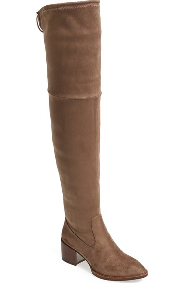 BCBGeneration 'Sawyar' Over the Knee Boot (Women) Taupe Suede over the knee boots fall 2016
