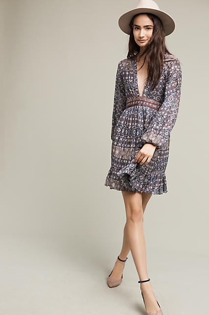 Carolina K Indigo Blossom Dress Blue Motif anthropologie anthro days
