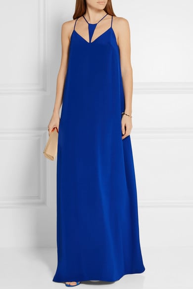 Cushnie et Ochs Cutout silk-crepe maxi dress Royal Blue maxi dresses fall wedding guest season