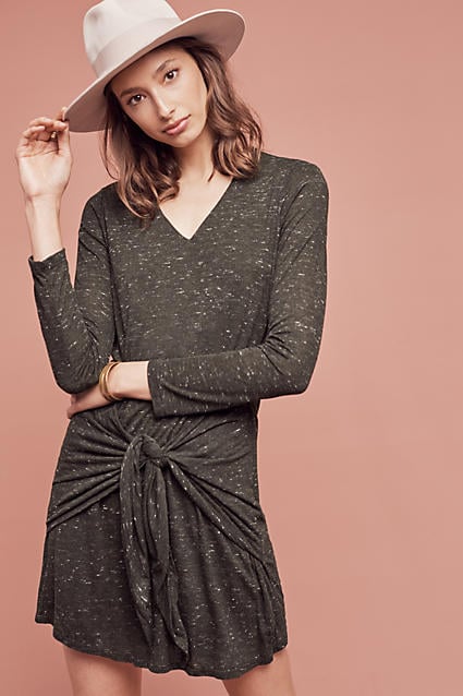 Dolan Tied Tee Dress Green Anthropologie anthro days fall 2016