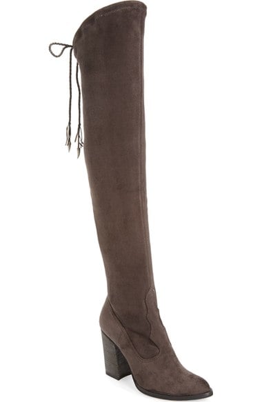 Dolce Vita 'Chance' Over the Knee Stretch Boot (Women) (Narrow Calf) Anthracite Suede over the knee boots fall winter