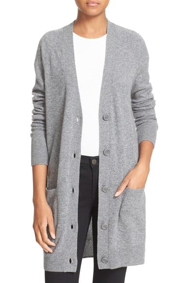 Equipment 'Kathy' V-Neck Cashmere Cardigan Heather Grey cashmere cardigans fall 2016