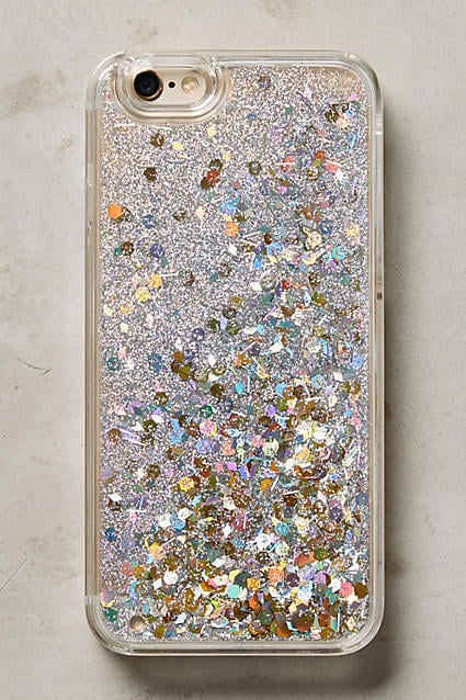 Floating Glitter iPhone 6 & 6 Plus Case Silver