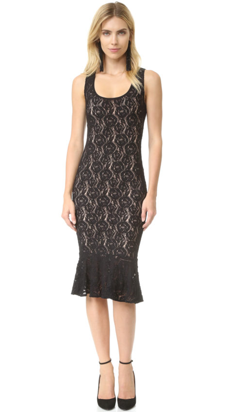 Fuzzi Sleeveless Lace Dress Black lace dresses fall wedding 