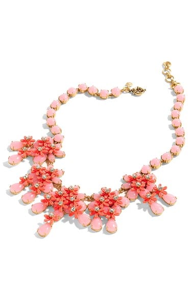 J.Crew Floral Cascade Necklace Coral Shell Nordstrom j.crew at nordstrom fall jewelry and accessories for women
