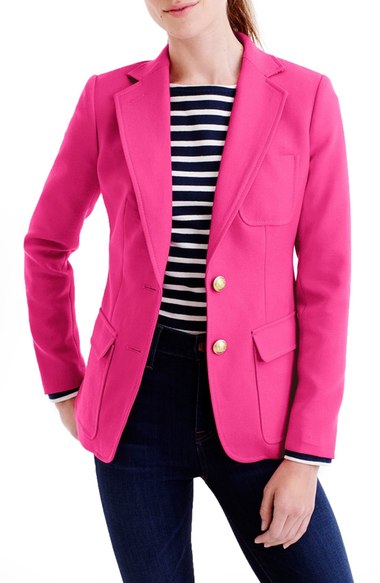 J.Crew 'Rhodes' Italian Wool Blazer (Regular & Petite) Cranberry Punch Nordstrom j.crew at nordstrom