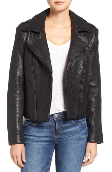 Joe's 'Rene' Leather Moto Jacket Black leather moto jackets fall 2016
