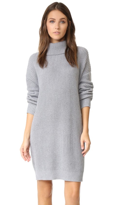 Lovers + Friends Christina Sweater Dress Light Grey sweater dresses 