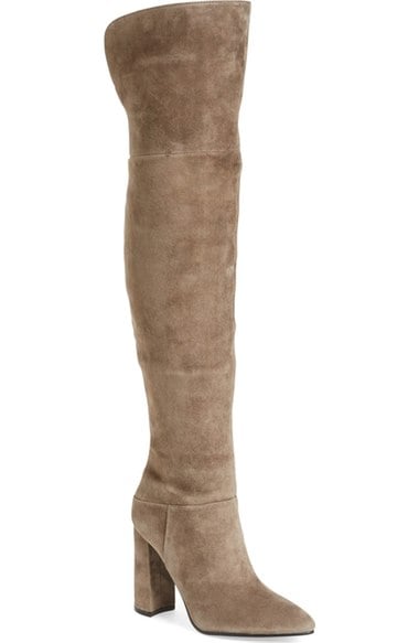 MARC FISHER LTD 'Breley' Over the Knee Boot (Women) Light Cola Suede over the knee boots fall 2016