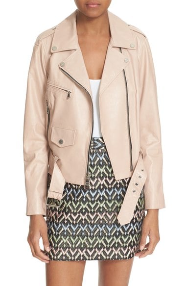 Milly Leather Moto Jacket Petal leather moto jackets fall 2016