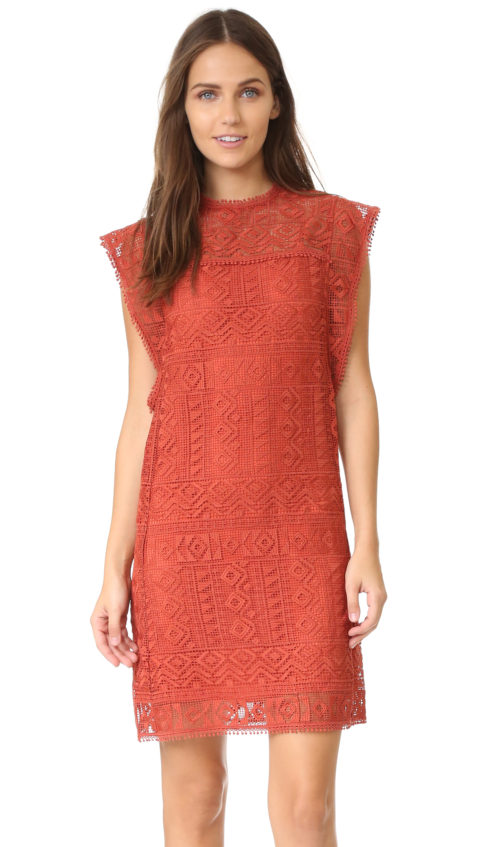 Ministry of Style Madness Lace Dress Terracotta  lace dresses fall wedding guest 