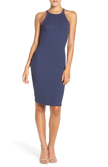 NSR Body-Con Sweater Dress Teal sweater dresses fall 2016