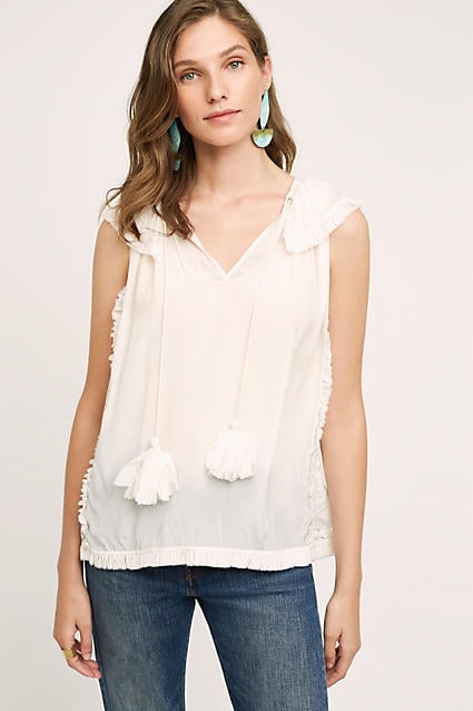 Pepin Lisette Fringe Tank Top Ivory fringe tops summer 2016