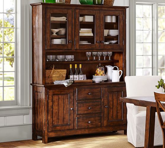 Pottery Barn BENCHWRIGHT BUFFET & HUTCH pottery barn warehouse clearance sale