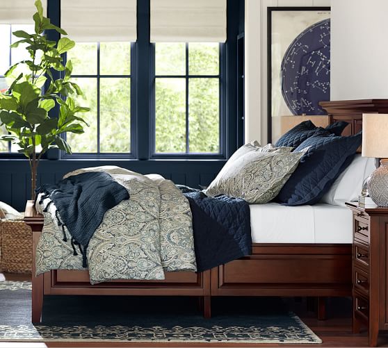 Pottery Barn DESA BORDERED WOOL RUG - INDIGO BLUE pottery barn rugs 40% off sale