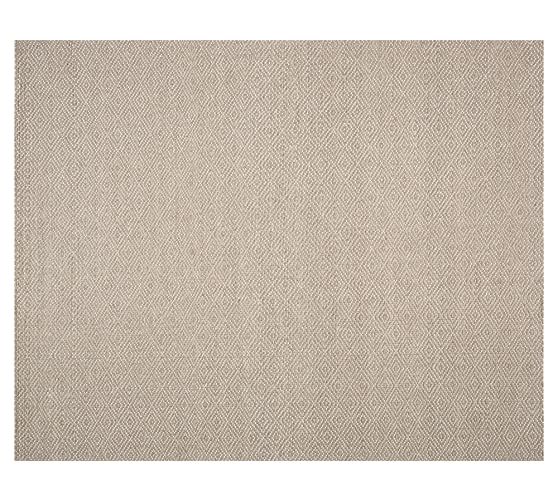 Pottery Barn DIAMOND WRAPPED JUTE RUG - KHAKI pottery barn rugs 40% off sale
