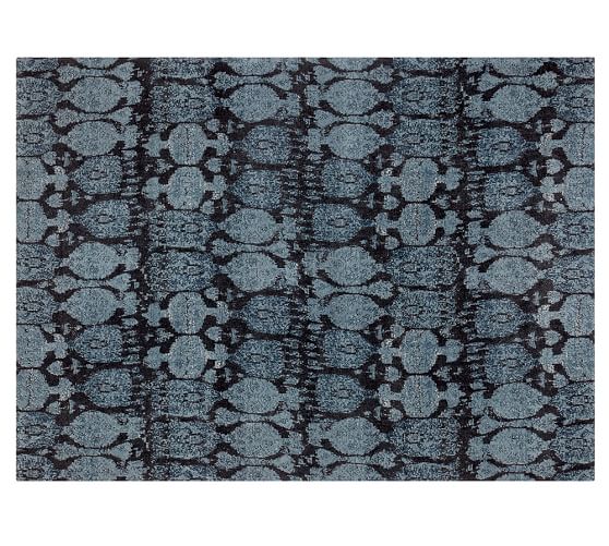 Pottery Barn DORRINGTON IKAT PRINTED RUG pottery barn rugs sale