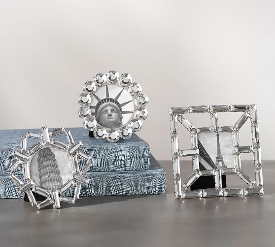 Pottery Barn ELSA JEWELED MINI FRAMES - SET OF 3 pottery barn 20% sale