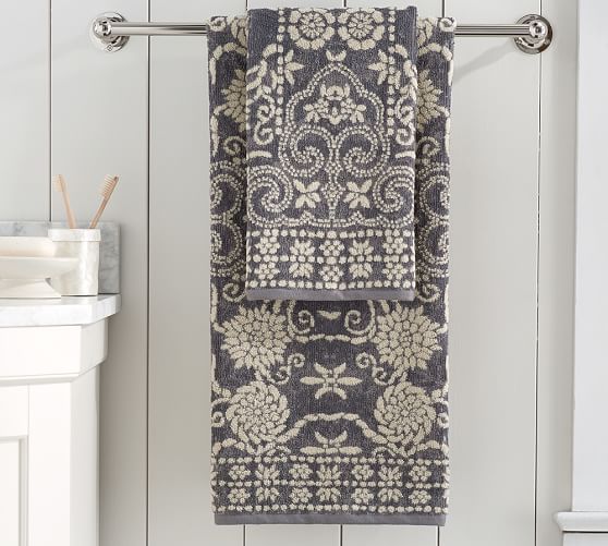 Pottery Barn INDAH JACQUARD TOWELS pottery barn towels sale