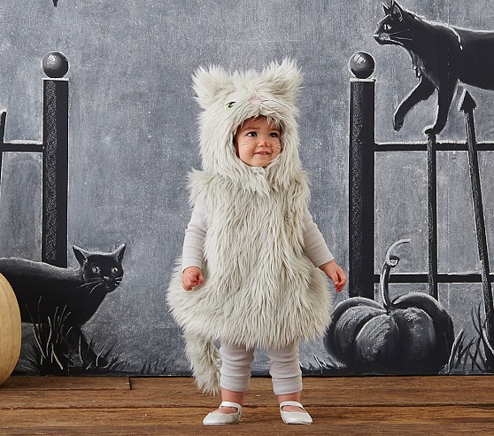 Pottery Barn Kids Baby Gray Puffy Kitty Costume pottery barn kids halloween costume sale