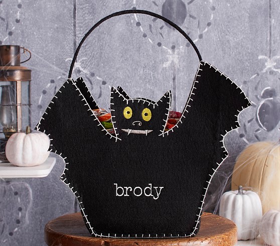 Pottery Barn Kids Bat Felt Tote Treat Bag pottery barn kids halloween costumes 