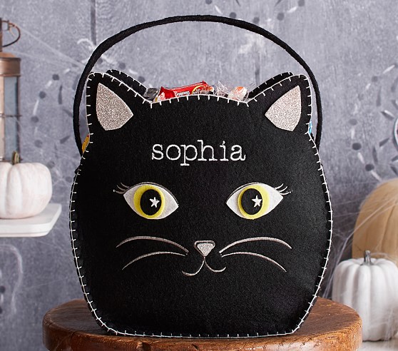 Pottery Barn Kids Cat Felt Tote Treat Bag pottery barn kids halloween treat bags sale