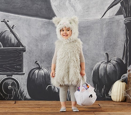 Pottery Barn Kids Toddler Gray Puffy Kitty Costume pottery barn kids halloween costumes 
