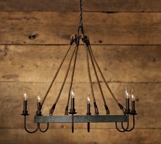 Pottery Barn NAPA WINE BARREL CHANDELIER pottery barn chandeliers pendant lights sale