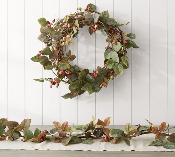 Pottery Barn ROSE HIPS GARLAND pottery barn 20% sale