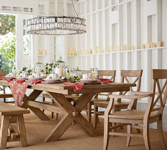 Pottery Barn TOSCANA EXTENDING DINING TABLE pottery barn warehouse clearance sale