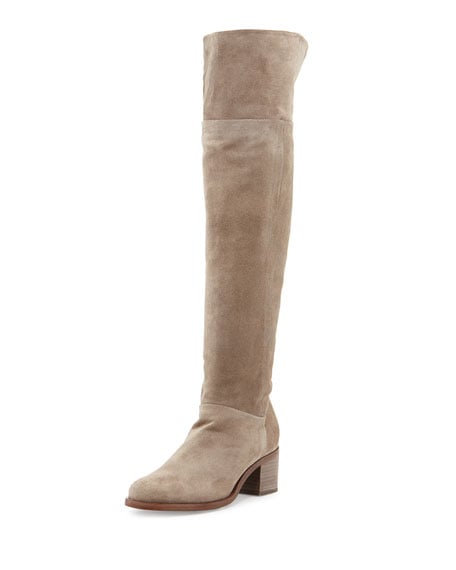 Rag & Bone Ashby Suede Over-the-Knee Boot Stone over the knee boots fall 2016