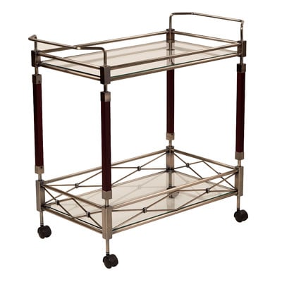 Red Barrel Studio Altitude Serving Cart Antique Brass bar carts under $200