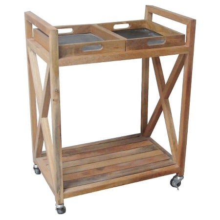 Smith & Hawken™ Bar Cart with Slate Trays bar carts under $200