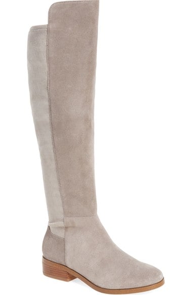 Sole Society Calypso Over the Knee Boot (Women) Mushroom Suede over the knee boots fall