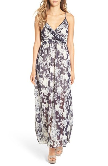 Soprano Print Maxi Dress Navy Combo maxi dresses fall wedding guest season