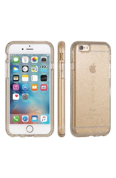 Speck 'Candyshell' iPhone 6 Plus & 6s Plus Case Clear Gold Glitter iPhone 6s plus cases trendy fall